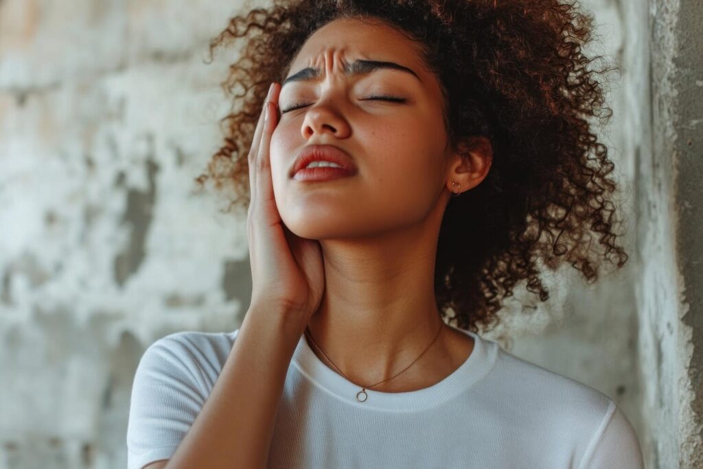 Woman With Closed Eyes Gazing Upwards 721969 24758